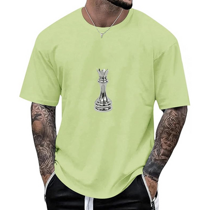 👕 Herren Schachmotiv-Crewneck-T-Shirt – Modisches Grafik-Design, weiche Baumwolle & bequemer Schnitt | Perfekt für Alltag, Freizeit & urbane Styles – Jetzt -50%!