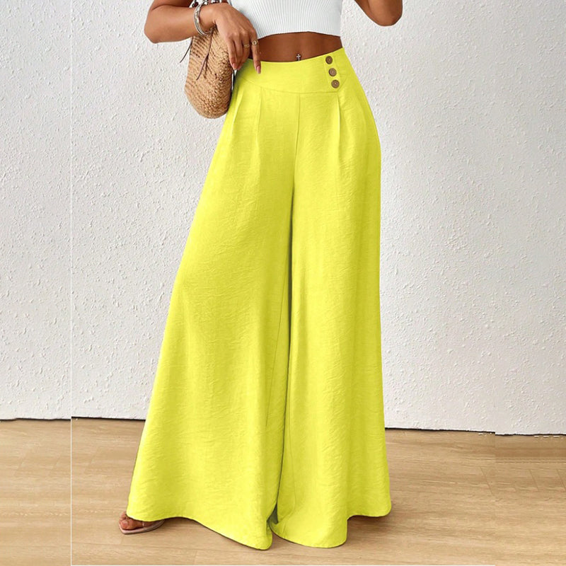 ⌛ Nur solange Vorrat reicht – danach regulärer Preis! Weite, fließende Wide-Leg-Hose für Damen