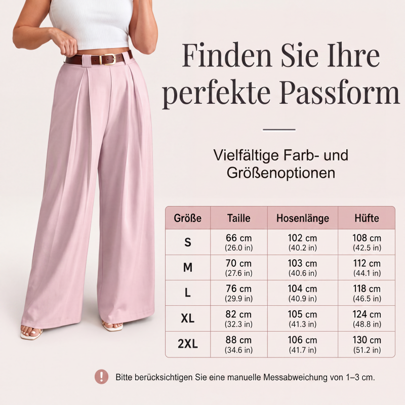 📢📢50%Rabatt!!!🎉✨Elegante hochtaillierte Weite-Hosen für Damen