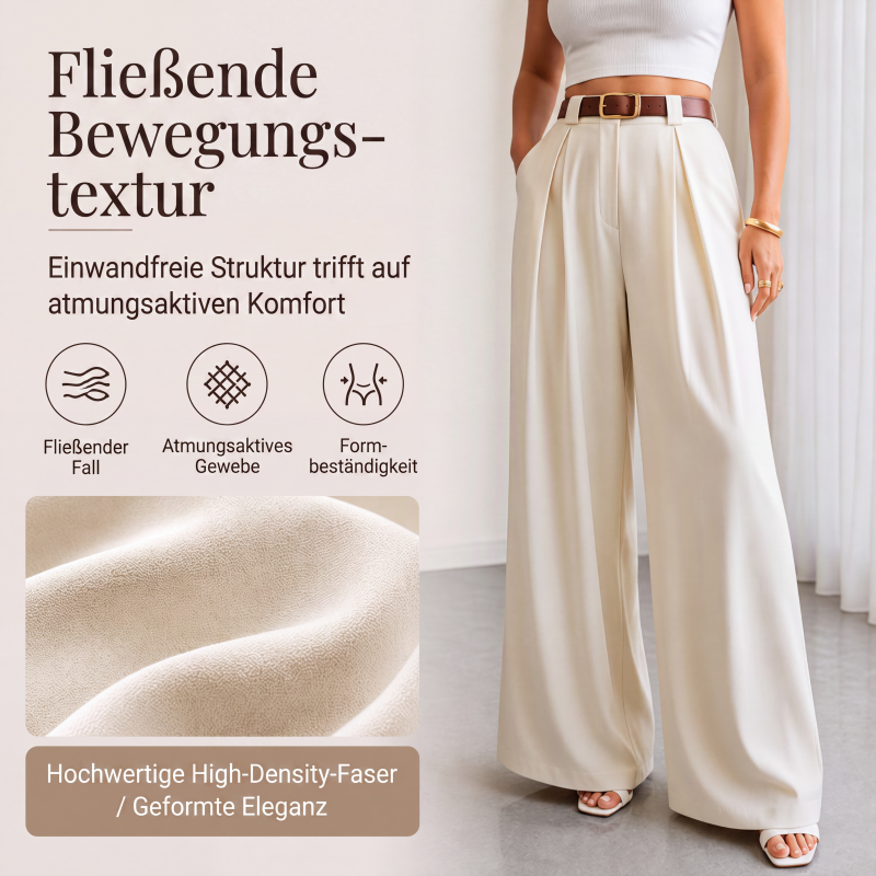 📢📢50%Rabatt!!!🎉✨Elegante hochtaillierte Weite-Hosen für Damen