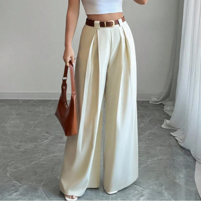 📢📢50%Rabatt!!!🎉✨Elegante hochtaillierte Weite-Hosen für Damen