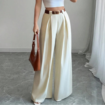 📢📢50%Rabatt!!!🎉✨Elegante hochtaillierte Weite-Hosen für Damen