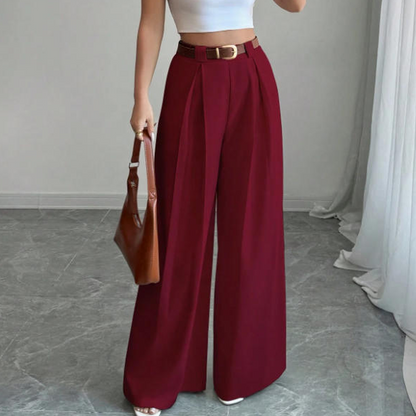 📢📢50%Rabatt!!!🎉✨Elegante hochtaillierte Weite-Hosen für Damen