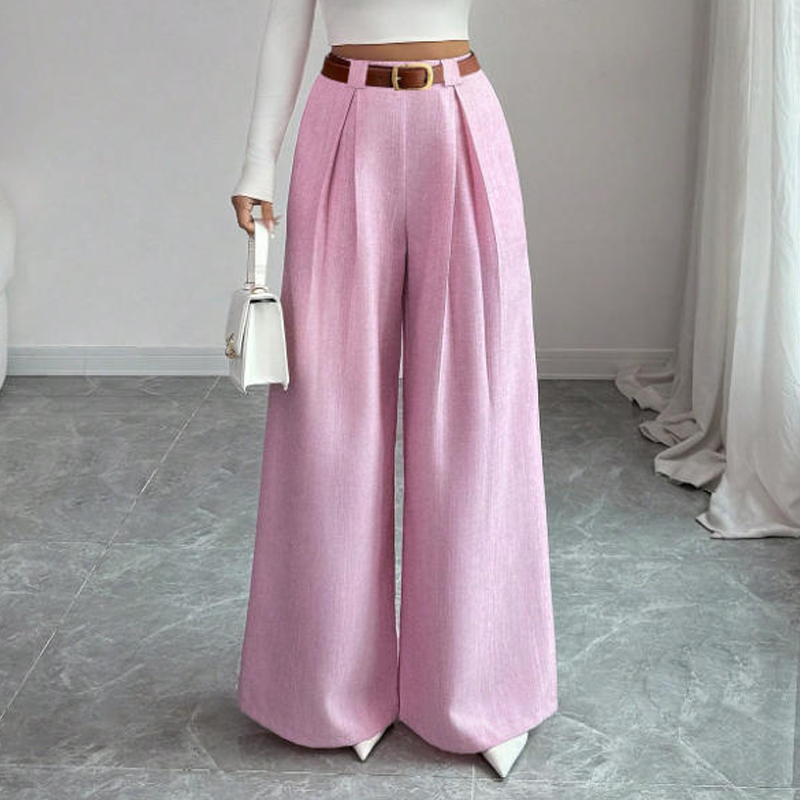 📢📢50%Rabatt!!!🎉✨Elegante hochtaillierte Weite-Hosen für Damen