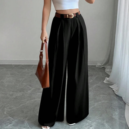 📢📢50%Rabatt!!!🎉✨Elegante hochtaillierte Weite-Hosen für Damen