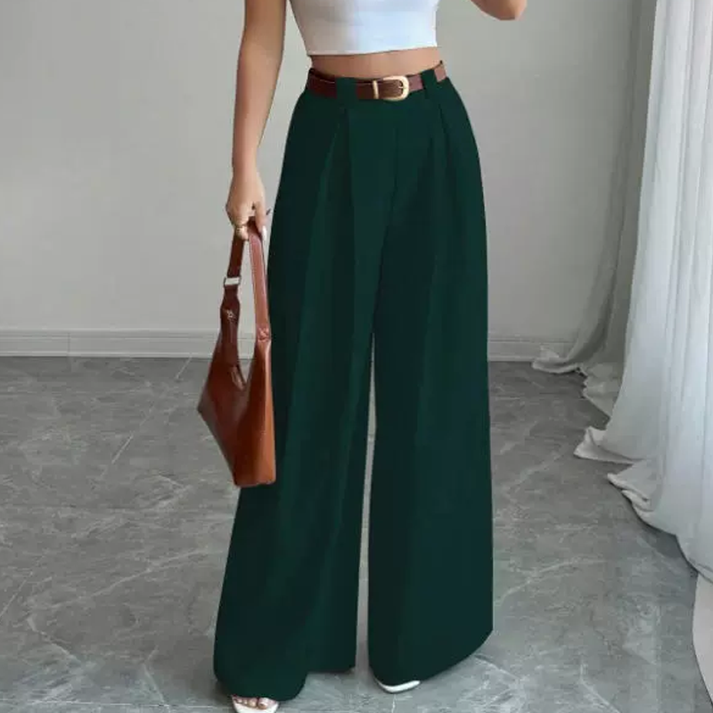 📢📢50%Rabatt!!!🎉✨Elegante hochtaillierte Weite-Hosen für Damen
