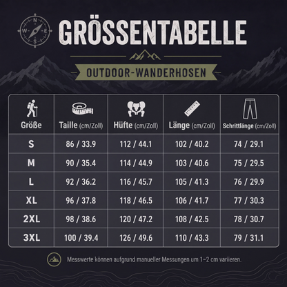 📢📢50%Rabatt!!!🎉✨Warme Herren-Wanderhose mit mehreren Taschen für den Outdoor-Einsatz