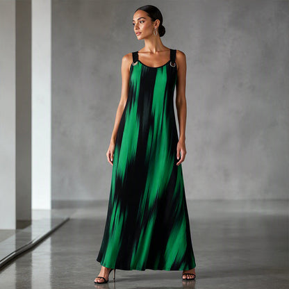 📢📢50%Rabatt!!!🎉✨Ärmelloses gestreiftes Kleid für Damen in Übergröße