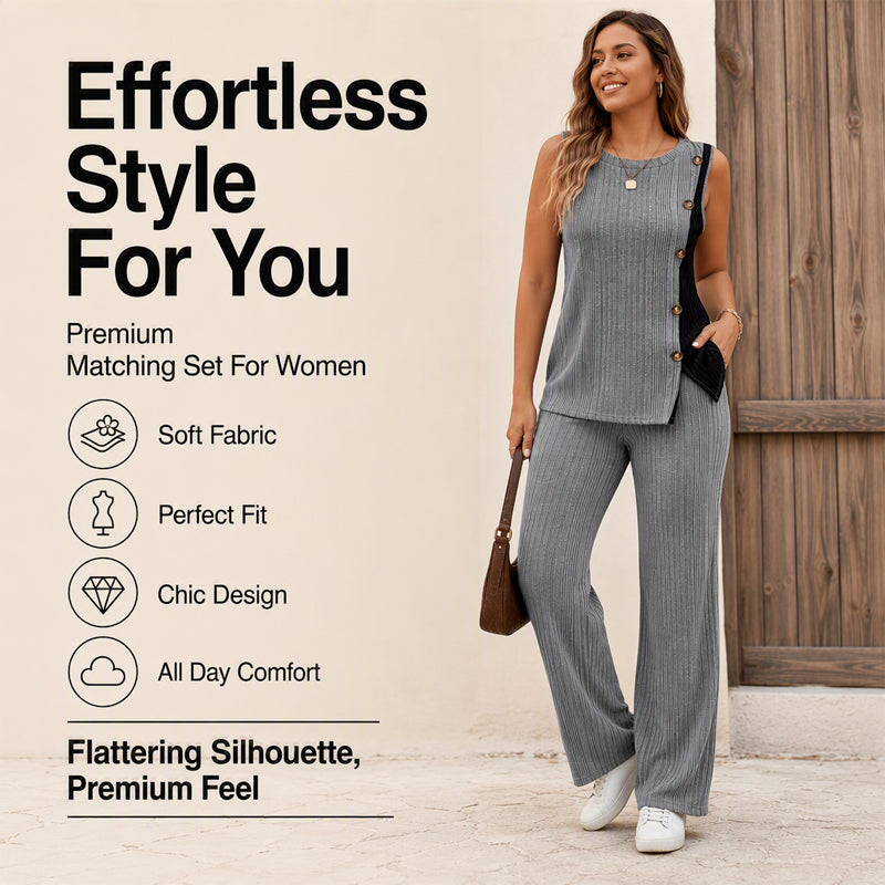 👚 Damen ärmelloses Colorblock-Ripp-Top – Moderne Farbblöcke, figurbetonter Strick & vielseitig kombinierbar | Perfekt für warme Tage, Sport & Freizeit – Jetzt -50%!