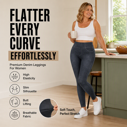 🍑 Butt-Lifting-Leggings mit hohem Bund – Stützender Schnitt, weicher Stoff & optimale Bewegungsfreiheit – Ideal für Yoga, Fitness & Freizeit