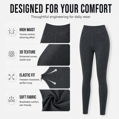 🍑 Butt-Lifting-Leggings mit hohem Bund – Stützender Schnitt, weicher Stoff & optimale Bewegungsfreiheit – Ideal für Yoga, Fitness & Freizeit