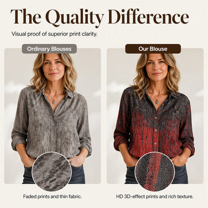 Women's Vintage Printed Casual Shirt