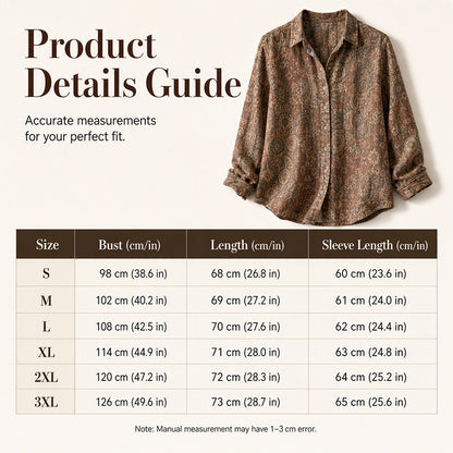Women's Vintage Printed Casual Shirt