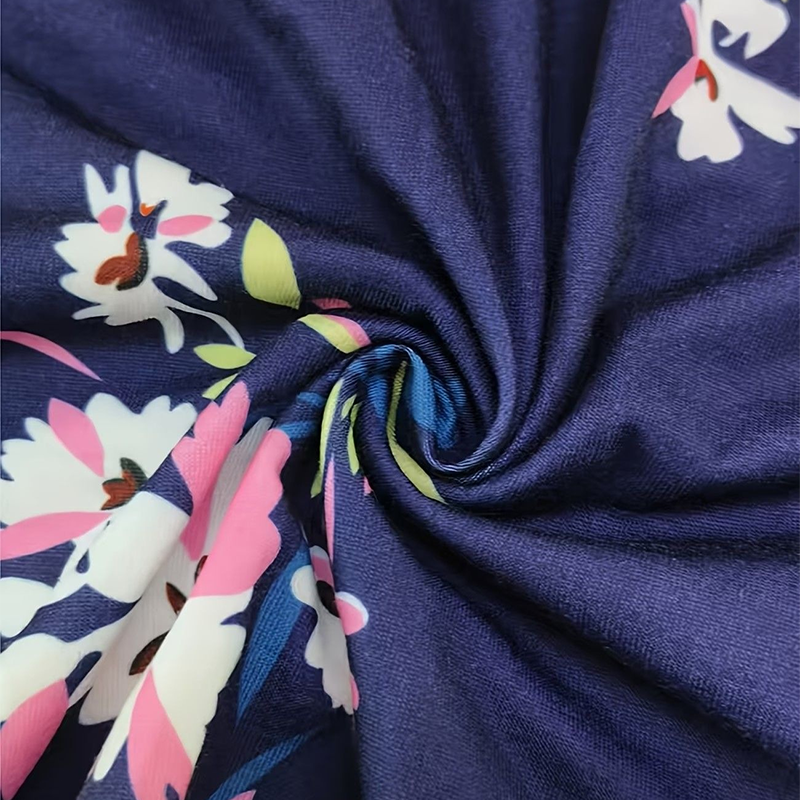 👗🌼Nur kurze Zeit – 50 % Rabatt！💖Elegantes bedrucktes Damenkleid mit Taschen