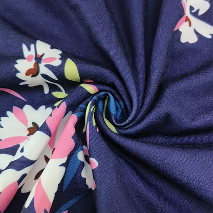 👗🌼Nur kurze Zeit – 50 % Rabatt！💖Elegantes bedrucktes Damenkleid mit Taschen