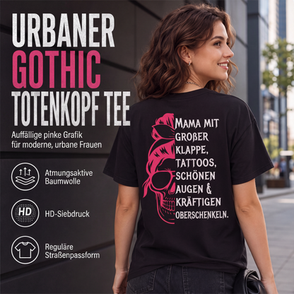👕 Damen T-Shirt mit Totenkopf-Grafikdruck – Mutiger Look, weicher Baumwollstoff & lässiger Schnitt | Perfekt für Alltag, Freizeit & urbane Styles – Jetzt -50%!
