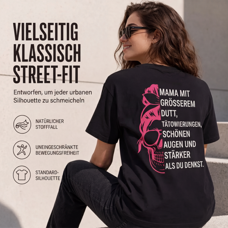 👕 Damen T-Shirt mit Totenkopf-Grafikdruck – Mutiger Look, weicher Baumwollstoff & lässiger Schnitt | Perfekt für Alltag, Freizeit & urbane Styles – Jetzt -50%!