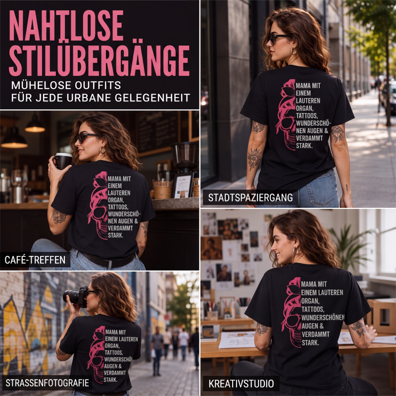 👕 Damen T-Shirt mit Totenkopf-Grafikdruck – Mutiger Look, weicher Baumwollstoff & lässiger Schnitt | Perfekt für Alltag, Freizeit & urbane Styles – Jetzt -50%!