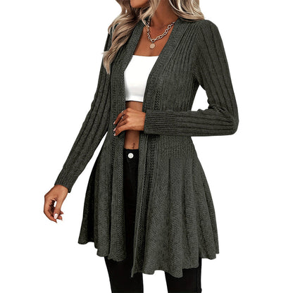 🧥 Elegante offene Strickjacke für Damen – Weicher Materialmix, vielseitig kombinierbar & zeitlos elegant | Perfekt für Alltag, Büro & besondere Anlässe – Jetzt -50%!