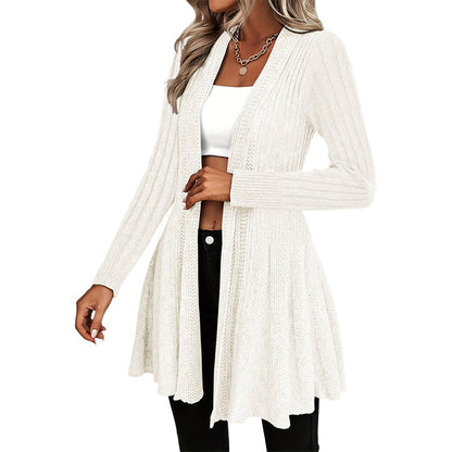 🧥 Elegante offene Strickjacke für Damen – Weicher Materialmix, vielseitig kombinierbar & zeitlos elegant | Perfekt für Alltag, Büro & besondere Anlässe – Jetzt -50%!