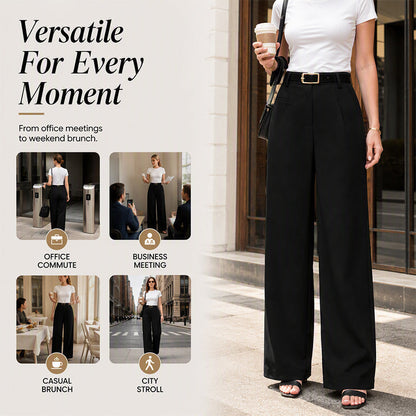 Locker sitzende Hose mit elegantem Fall – Leichter Stoff, hoher Tragekomfort & zeitloses Design – Ideal für warme Tage & stilvolle Looks