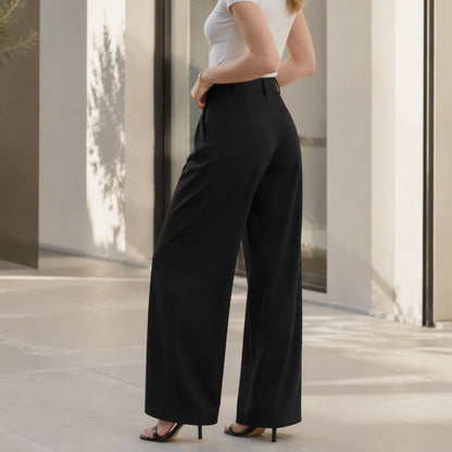 Locker sitzende Hose mit elegantem Fall – Leichter Stoff, hoher Tragekomfort & zeitloses Design – Ideal für warme Tage & stilvolle Looks