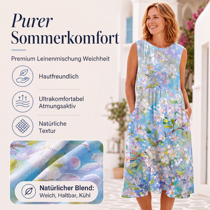 📢📢50%Rabatt!!!🎉✨Ärmelloses Leinenkleid für Damen