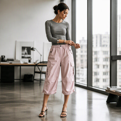 👖 Leichte Cargo-Caprihose für Damen – Schnelltrocknend, atmungsaktiv & mit praktischen Taschen | Perfekt für Outdoor, Reisen & warme Tage – Jetzt -50%!