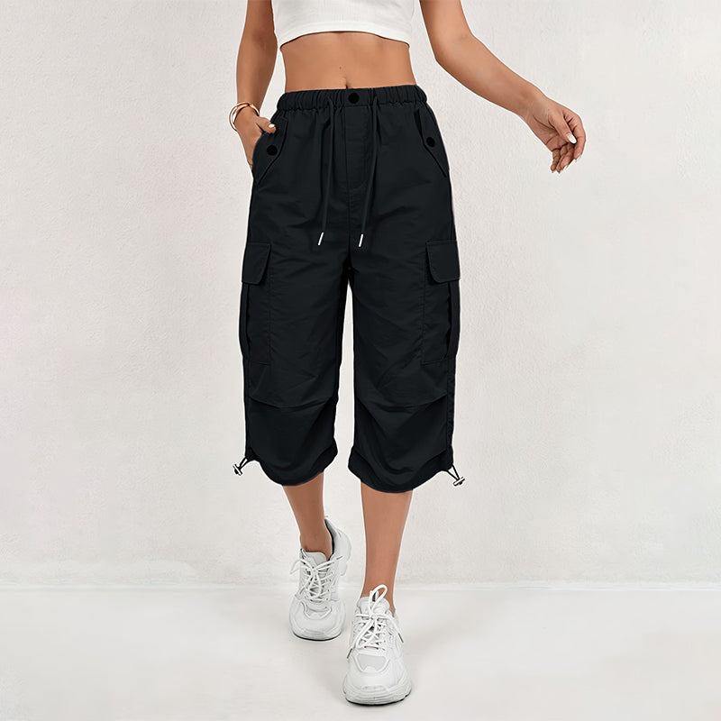 👖 Leichte Cargo-Caprihose für Damen – Schnelltrocknend, atmungsaktiv & mit praktischen Taschen | Perfekt für Outdoor, Reisen & warme Tage – Jetzt -50%!