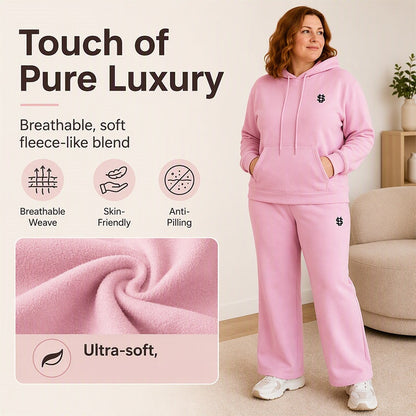 Damen-Set aus Kapuzenpullover & weiter Hose – Lässiger Look, weicher Stoff & perfekt für entspannte Tage | Ideal für Alltag, Freizeit & gemütliche Stunden – Jetzt -50%!