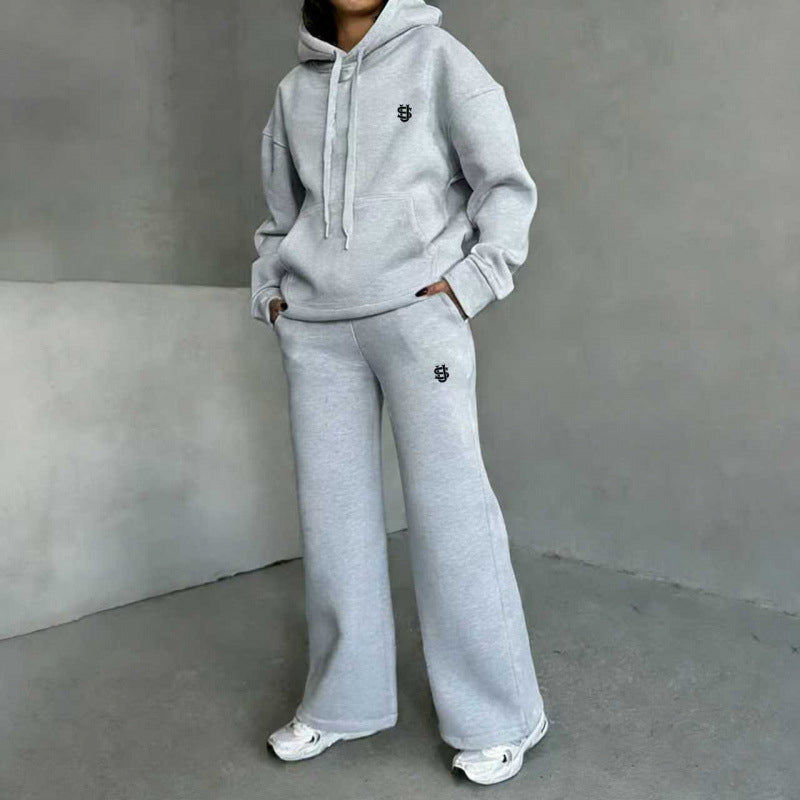 Damen-Set aus Kapuzenpullover & weiter Hose – Lässiger Look, weicher Stoff & perfekt für entspannte Tage | Ideal für Alltag, Freizeit & gemütliche Stunden – Jetzt -50%!