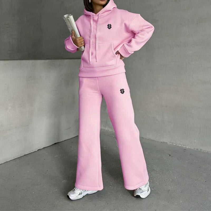 Damen-Set aus Kapuzenpullover & weiter Hose – Lässiger Look, weicher Stoff & perfekt für entspannte Tage | Ideal für Alltag, Freizeit & gemütliche Stunden – Jetzt -50%!