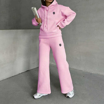 Damen-Set aus Kapuzenpullover & weiter Hose – Lässiger Look, weicher Stoff & perfekt für entspannte Tage | Ideal für Alltag, Freizeit & gemütliche Stunden – Jetzt -50%!