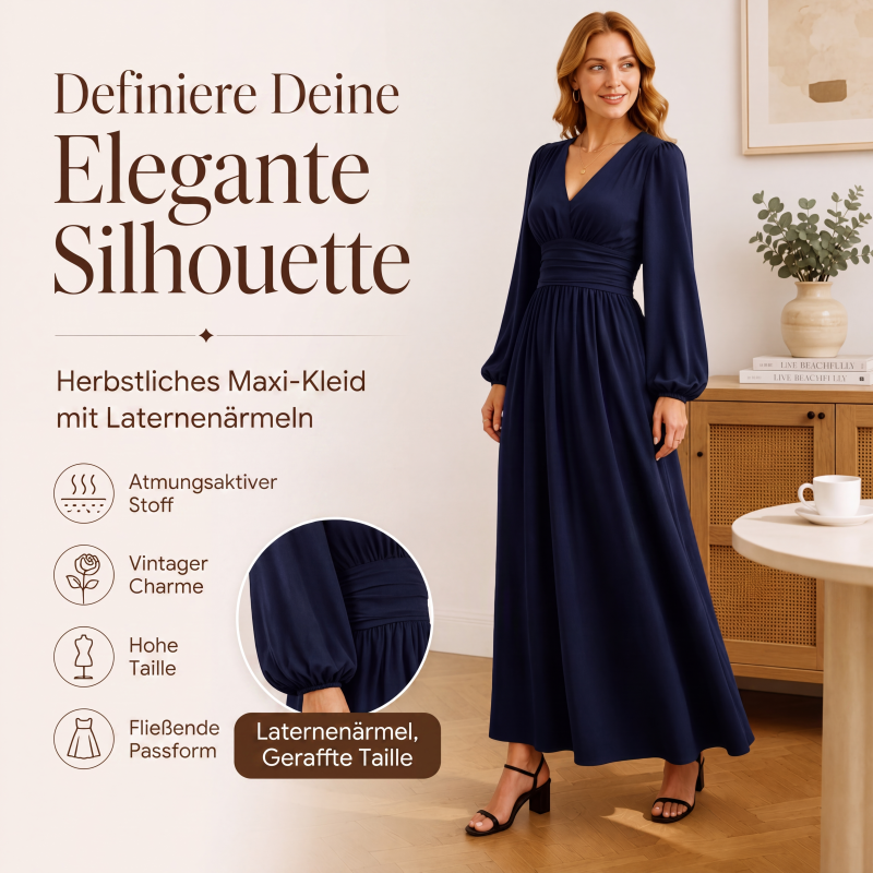 🌸 Maxikleid mit V-Ausschnitt & Schlitz – Leichter Stoff, fließender Fall & vielseitig kombinierbar – Ideal für warme Tage & festliche Anlässe versandfrei