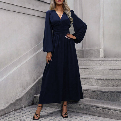 🌸 Maxikleid mit V-Ausschnitt & Schlitz – Leichter Stoff, fließender Fall & vielseitig kombinierbar – Ideal für warme Tage & festliche Anlässe versandfrei