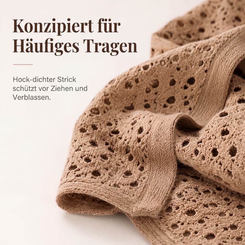 ⏰ Letzte Welle – Lager fast leer – 50% endet jederzeit！Leichtes Lochstrick-Cardigan für Damen, lässiger Stil