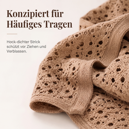 ⏰ Letzte Welle – Lager fast leer – 50% endet jederzeit！Leichtes Lochstrick-Cardigan für Damen, lässiger Stil