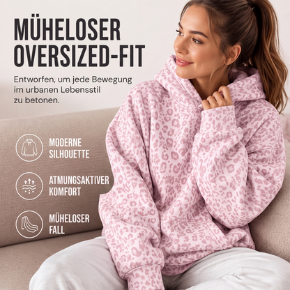 🐆 Damen Hoodie mit Leopardenmuster – Wildes Design, weicher Stoff & lässiger Schnitt | Perfekt für Alltag, Freizeit & coole Auftritte – Jetzt -50%!