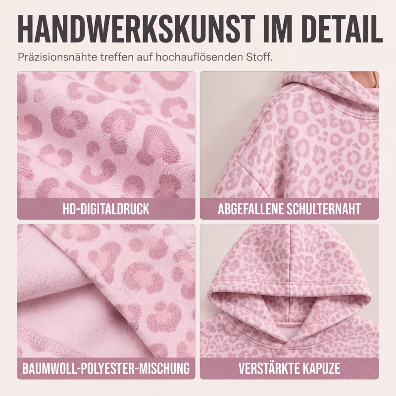 🐆 Damen Hoodie mit Leopardenmuster – Wildes Design, weicher Stoff & lässiger Schnitt | Perfekt für Alltag, Freizeit & coole Auftritte – Jetzt -50%!