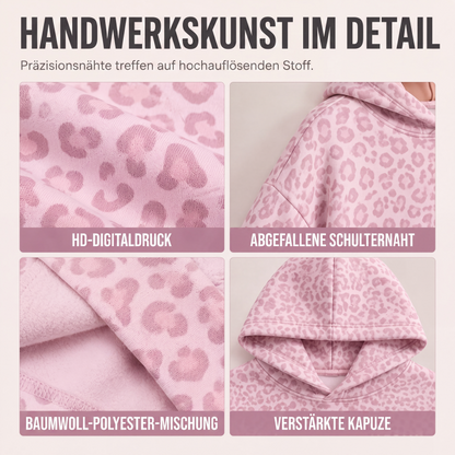 🐆 Damen Hoodie mit Leopardenmuster – Wildes Design, weicher Stoff & lässiger Schnitt | Perfekt für Alltag, Freizeit & coole Auftritte – Jetzt -50%!