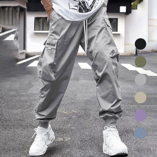 📢📢50%Rabatt!!!🎉✨Herren lässige lockere Vintage-Jogger-Hose mit aufgesetzten Taschen