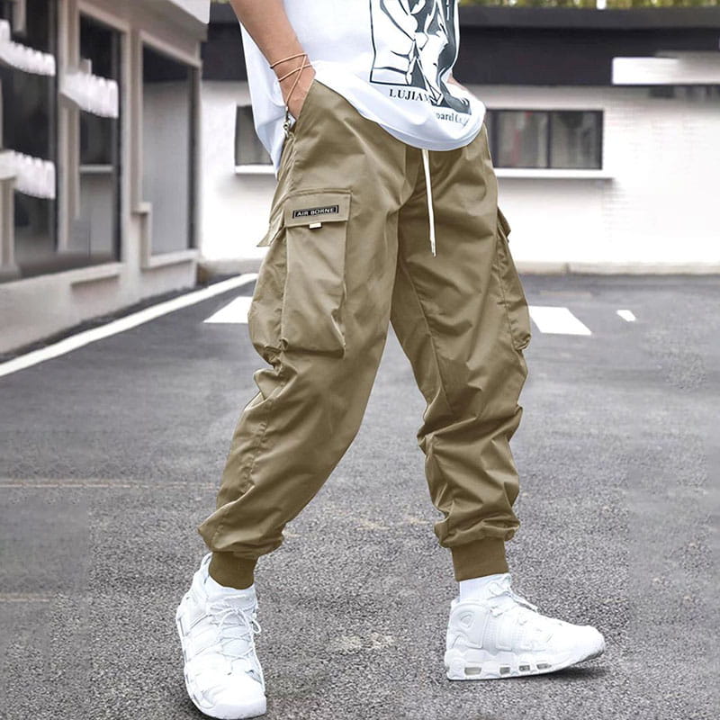 📢📢50%Rabatt!!!🎉✨Herren lässige lockere Vintage-Jogger-Hose mit aufgesetzten Taschen
