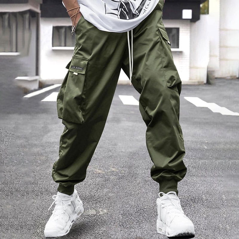 📢📢50%Rabatt!!!🎉✨Herren lässige lockere Vintage-Jogger-Hose mit aufgesetzten Taschen