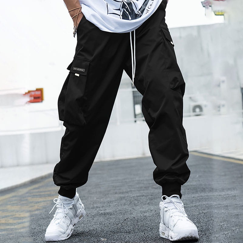 📢📢50%Rabatt!!!🎉✨Herren lässige lockere Vintage-Jogger-Hose mit aufgesetzten Taschen