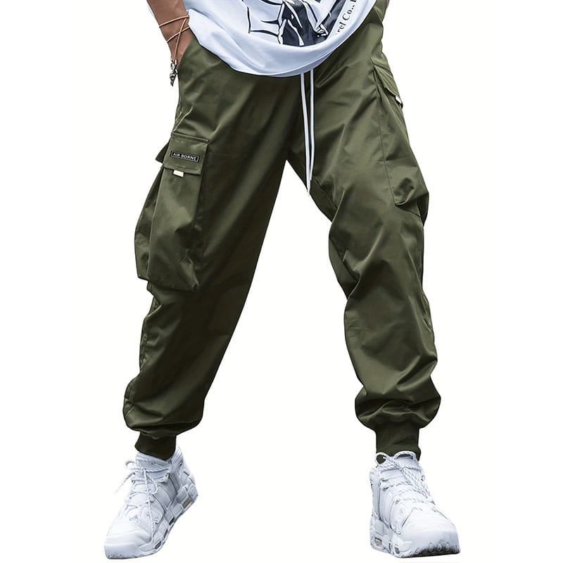 📢📢50%Rabatt!!!🎉✨Herren lässige lockere Vintage-Jogger-Hose mit aufgesetzten Taschen