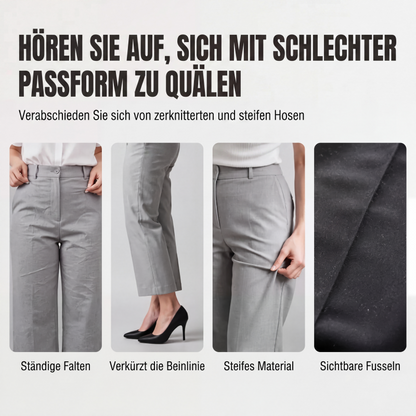 🌊 Der angesagteste Look diesen Sommer – zum halben Preis mitnehmen！Elegante hochtaillierte Anzughosen für Damen