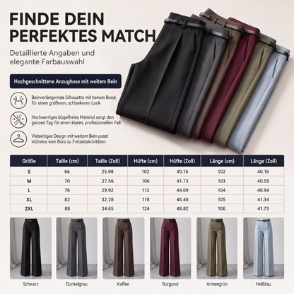 🌊 Der angesagteste Look diesen Sommer – zum halben Preis mitnehmen！Elegante hochtaillierte Anzughosen für Damen