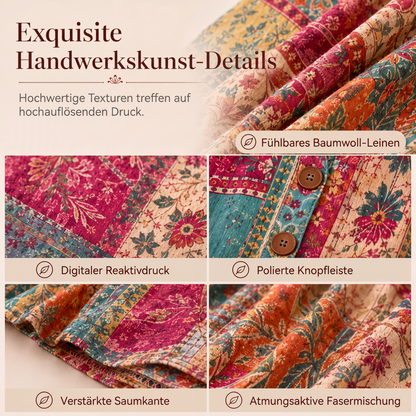 📢📢50%Rabatt!!!🎉✨Locker sitzende V-Ausschnitt Freizeitbluse für Damen