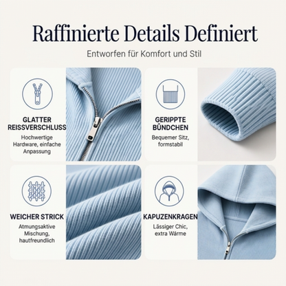 📢📢50%Rabatt!!!🎉✨Damen Hoodie mit halbem Reißverschluss