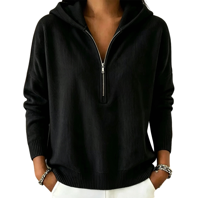 📢📢50%Rabatt!!!🎉✨Damen Hoodie mit halbem Reißverschluss